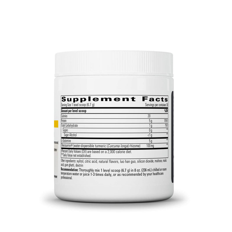 [Australia] - Integrative Therapeutics Glutamine Forté - L-Glutamine Powder for Gut Health Support* - Healthy Gut Support Supplement for Men & Women* - Water-Dispersible Form of Turmeric - 7.09 oz 