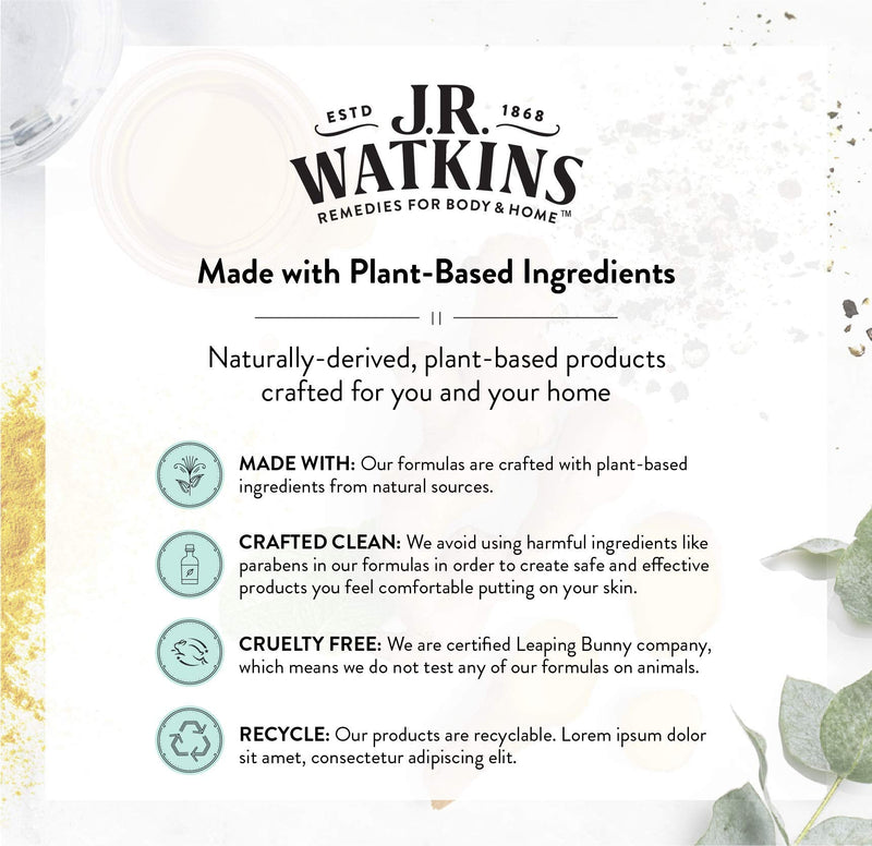 J.R. Watkins Daily Moisturizing Lotion, Lemon Cream, 18 Fl Oz 18 Fl Oz (Pack of 1)
