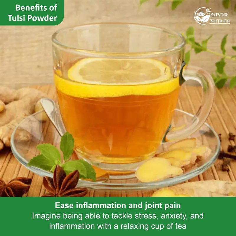 [Australia] - Tulsi Powder Organic Tulasi Holy Basil Tulsi Powder Ocimum Sanctum Vitality & Wellness - Pure, Natural, and Invigorating Boost Immunity Naturally 5.3 oz 