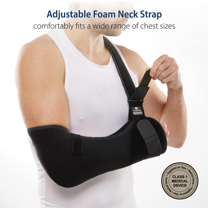[Australia] - Duluxe Shoulder Immobilizer Arm Sling ‚Äì Medical Sling with Adjustable Shoulder and Waist Straps for Torn Rotator Cuff, Clavical, Elbow, Forearm Injury (Large) Large 