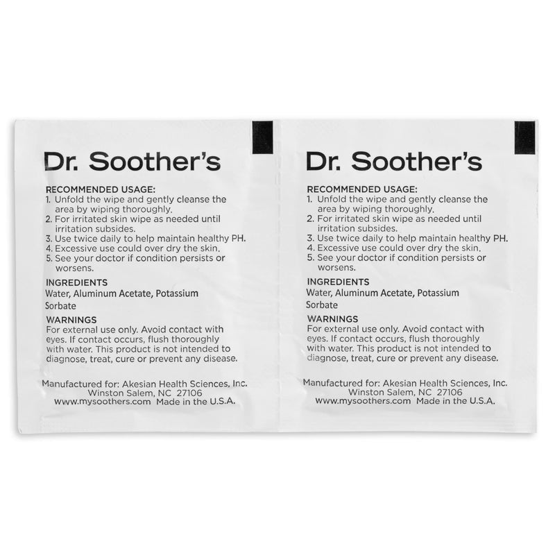 [Australia] - Dr. Soother's Healthy Wipes - PH Balanced Feminine Hygiene Wipes - Unscented - Hypoallergenic - Alcohol & Fragrance Free - 60 Individually Wrapped Cleansing Wipes For Women & Girls Fragrance-Free 1 Count (Pack of 60) 