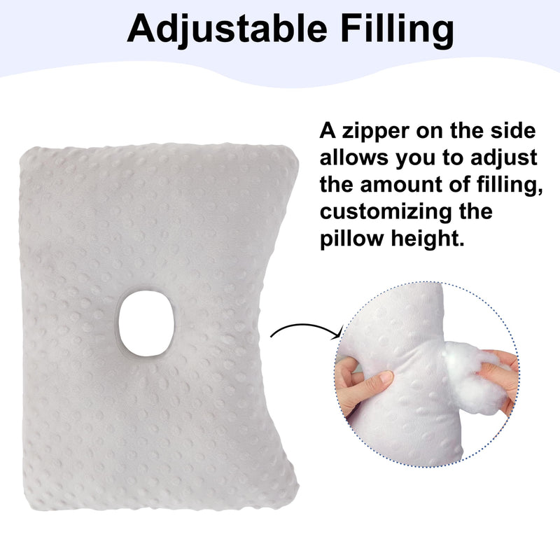 [Australia] - Ear Piercing Pillow for Side Sleeping,Piercing Pillow for Side Sleepers,Ear Hole Donut Pillow for Ear Piercing, Earring Cushion 
