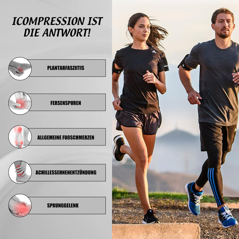 [Australia] - TOMILIOLD 4 pairs of compression socks for women and men, ankle support, ankle support, Achilles tendon bandage, ankle orthopedic compression socks, foot support, 43-46, black 