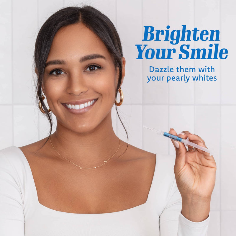 [Australia] - Teeth Whitening Gel for Trays, 4 Take Home Syringes, 35% Carbamide Peroxide, with Potassium-Nitrate, Trays Not Included, USA Made, Teeth Whitening Kit by Everest VAAS 1 Count (Pack of 4) 
