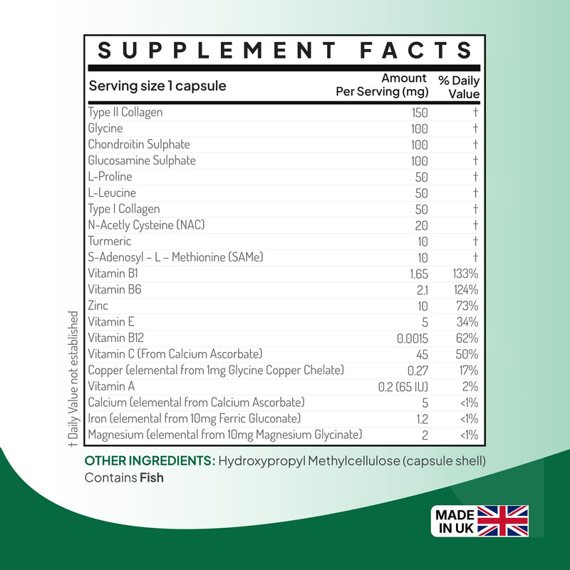 Disc+ Spinal Health Supplement - Glucosamine, Chondroitin, Collagen, Vitamins & Trace Minerals – Supports Healthy Spinal Discs and Back - 60 Capsules - 100% Natural Ingredients Disc Plus