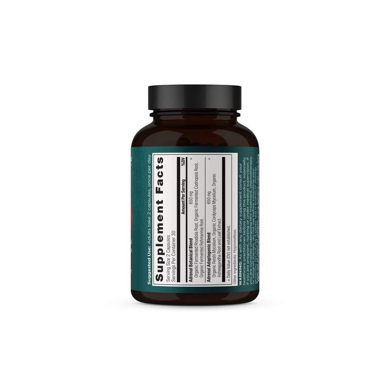 [Australia] - Ancient Nutrition Adrenal Support with Ashwagandha Supplement, Helps Reduce Stress & Fatigue, Paleo and Keto Friendly, Gluten Free, 1300mg, 60 Capsules 