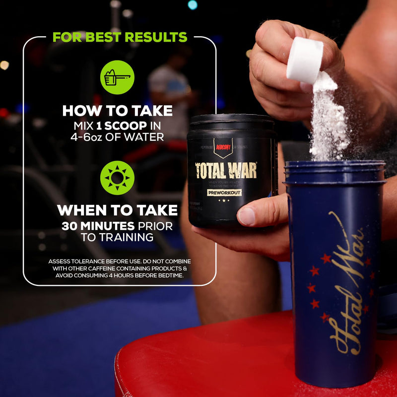 [Australia] - REDCON1 Total War Pre Workout - L Citrulline, Malic Acid, Green Tea Leaf Extract for Pump Boosting Pre Workout for Women & Men - 3.2g Beta Alanine to Reduce Exhaustion, Vice City 30 Servings 