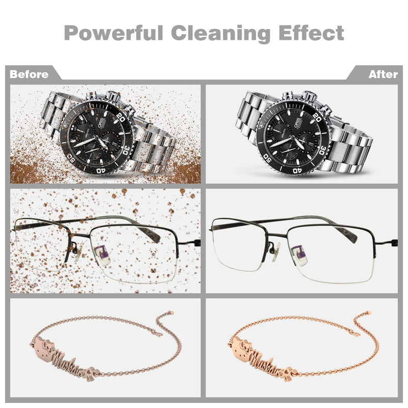 [Australia] - SWAREY 2025 New Ultrasonic Cleaner 800ML Ultrasonic Cleaner with Baskets and 4 Cleaning Modes 45000Hz Professional Ultrasonic Equipment for Dentures Jewelry Glasses Watch Coins Tool 