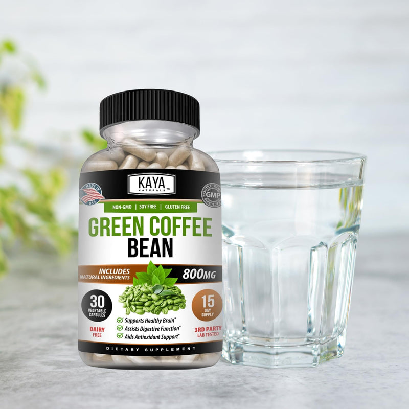[Australia] - Kaya Naturals Green Coffee Bean Extract - Non-GMO, Gluten-Free Supplement (30 Count (Pack of 1) 30 Count (Pack of 1) 