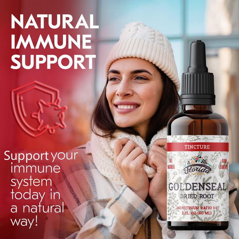 [Australia] - Goldenseal Root Tincture, Organic Goldenseal Extract (Hydrastis Canadensis) Health Supplement, 2 oz, 680 mg 2 Fl Oz (Pack of 1) 