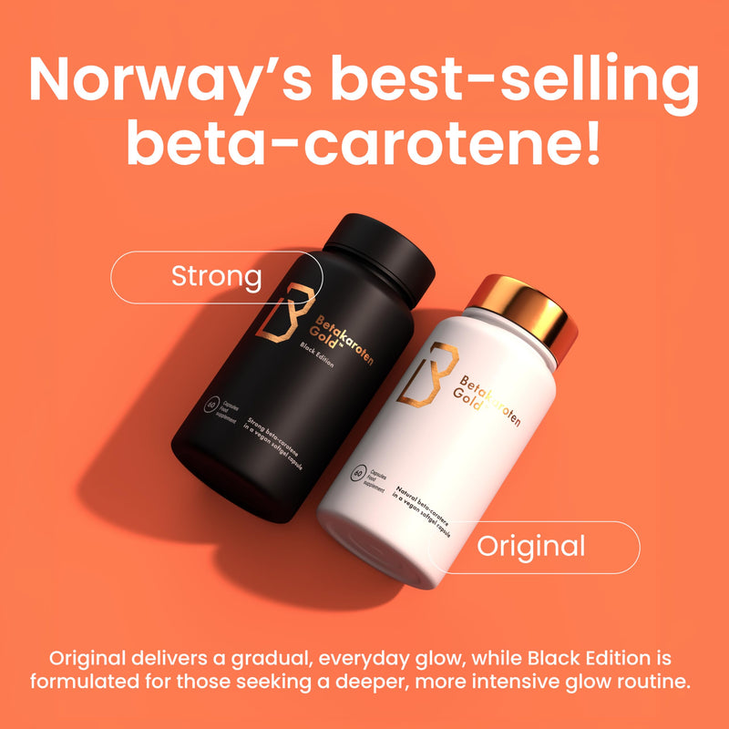 Tanning Tablets Supplement (60 Capsules) | 1 Month Supply of Betakaroten Gold® with Natural Beta Carotene Capsules | Premium Nordic Quality Tanning Capsules | Deep Long Lasting Tan