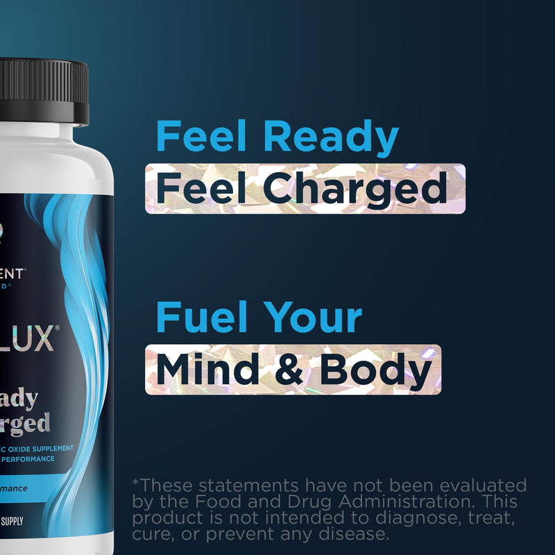 [Australia] - VitaFLUX Nitric Oxide Supplement, L Arginine l Citrulline Supplement, Quality Nitric Oxide Supplements for Men, Supports Healthy Blood Flow, Nitric Oxide Booster Arginine Supplement, 180 Capsules Unflavored 