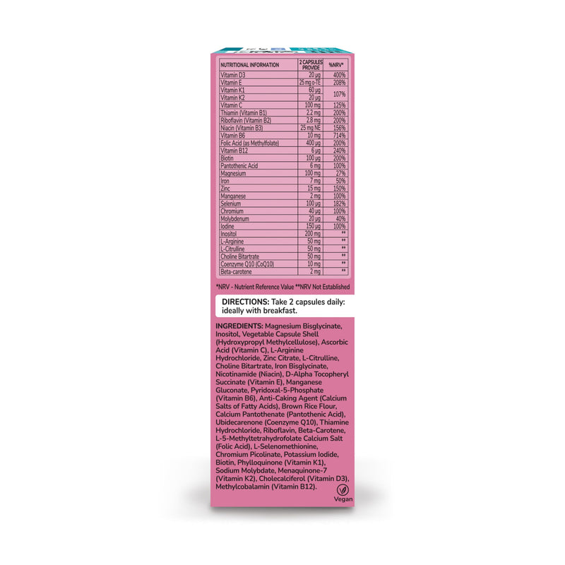 Health & Her Pregnancy Multi-Nutrient Support - Pregnancy Vitamins for Women - Contains Folic Acid, Selenium, Vitamin B12, Zinc and Magnesium - 1 Month Supply - 60 Capsules - Vegan & Gluten Free 60 count (Pack of 1)