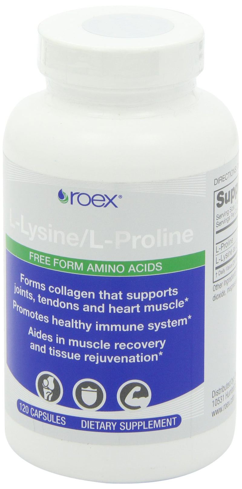 [Australia] - Roex Vitamins | L-Lysine | L-Proline | Muscle Maintenance and Recovery | Healthy Joints | Nutritional-Supplement | 120 Count 