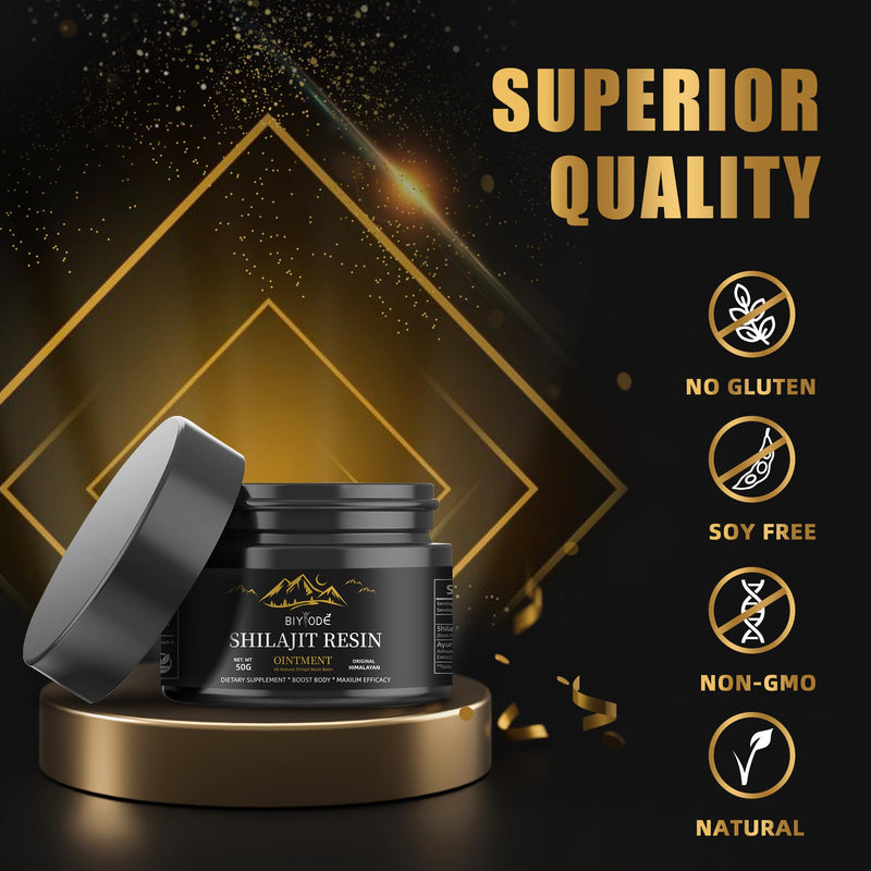[Australia] - Organic Shilajit Pure Himalayan Supplement for Men Women Rich Fulvic Acid & 85+ Minerals, 600mg/100 Servings. 1.7 Fl Oz (Pack of 1) 