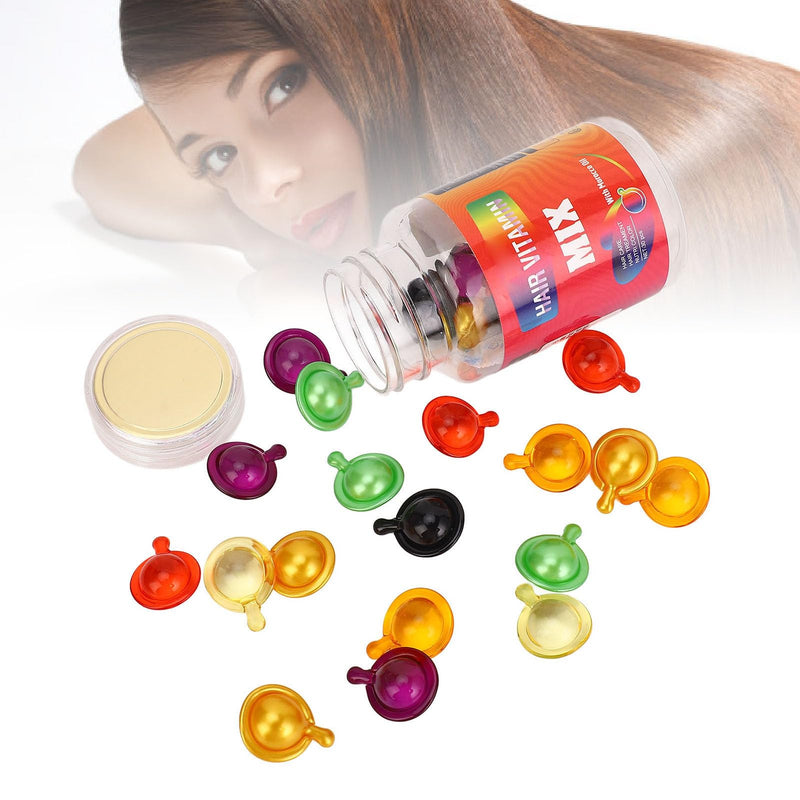30 Count Hair Serum Capsules Moisturizing Hair Oil Capsules for Nourishing Frizzy Dry Damaged Hair