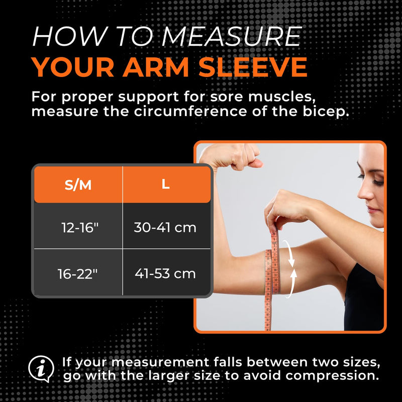 [Australia] - Incrediwear Arm Sleeve – Arm Sleeves For Men and Women to Help with Muscle Pain, Relief & Recovery, Perfect for Working Out Small/Medium (Pack of 1) Charcoal 