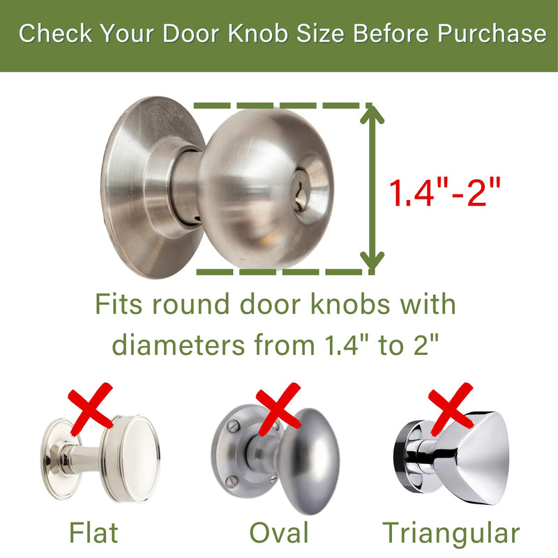 [Australia] - Child Proof Door Knob Covers, Door Knob Safety Cover for Kids, Baby Proof Safety Locks for Doors, 4 Pack/White 