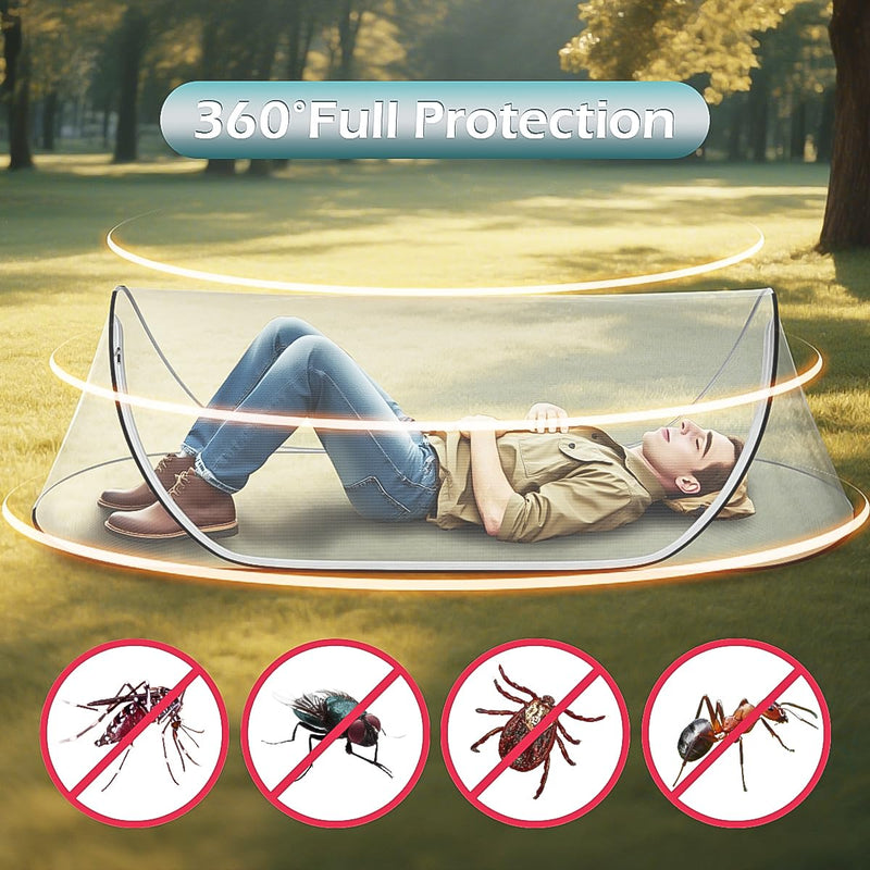 [Australia] - 78 * 31 * 22Large Pop-Up Mosquito Net, Lightweight, Breathable, and Soft Convenient Mesh Tent,Foldable and Durable,Mosquito Net for Bed,Apply to Outdoor Athletes, Camping, Beach,Starlit Sky of Night. 