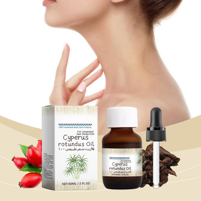 [Australia] - flintronic Cyperus Rotundus Oil, 2PCS Natural Vegetable Depilatory Oil, Cyperus Rotundus Oil for Hair Removal, Reducing Body Hair Growth, Skin Care, Relaxation and Care 120ML 2PCS Brown 