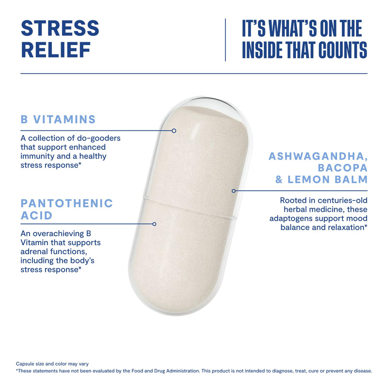 Habit Huge Mood Bundle - Energy (60 Capsules) + Stress Relief (60 Capsules) Supplements. Supports Alertness and Focus, Supports Relaxation & Mood Balance, Vegan, Non-GMO