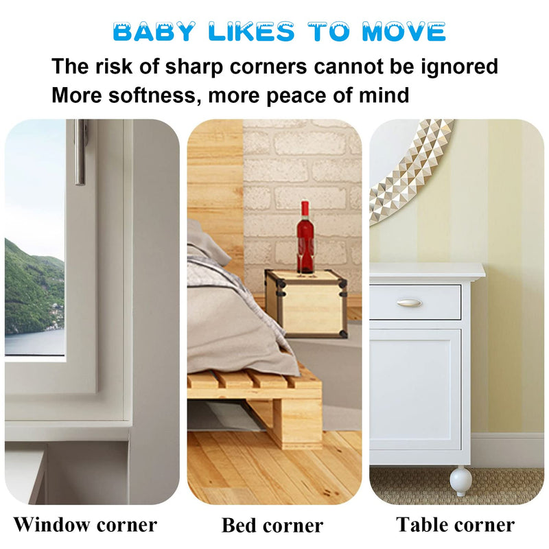 [Australia] - 16 Pack Corner Protector for Baby, Clear Corner Protectors, Furniture Corner Guard & Edge Safety Bumpers to Cover Sharp Furniture & Table Edges Transparent Drop Shape 16 Pack 