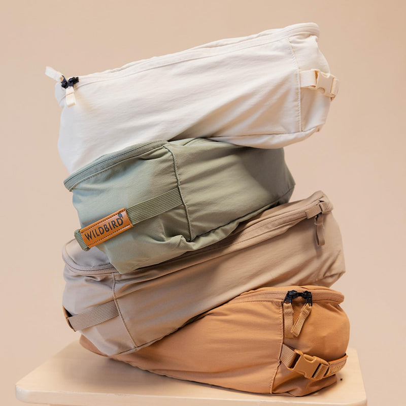 WildBird - Aerial Carry Bag - for the Aerial Buckle Baby Carrier (Desert Lark) - Breathable, Lightweight, Durable - Quick Drying, Moisture Wicking - Polyester, Nylon, Spandex - Baby Bag, New Mom Gifts Desert Lark