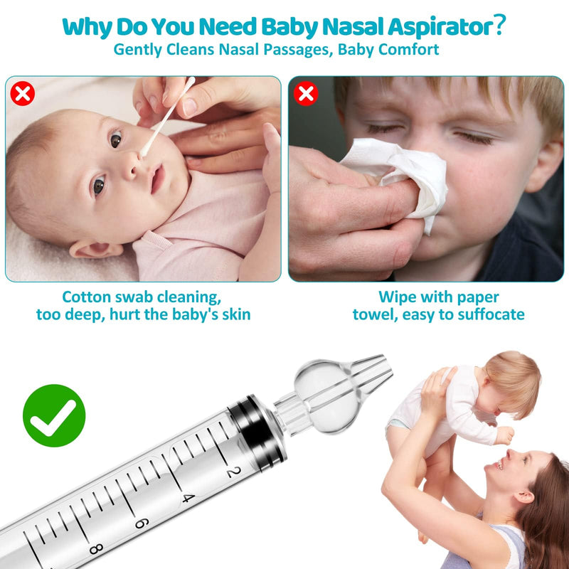 [Australia] - Baby Nasal Aspirator, Sinus Rinse System Professional Baby Nasal Irrigator- Portable Infant Nose Cleaner Quick Rinse Device for Newborn Infants Kids Children- BPA Free More Convenient, 4 Packs 1 