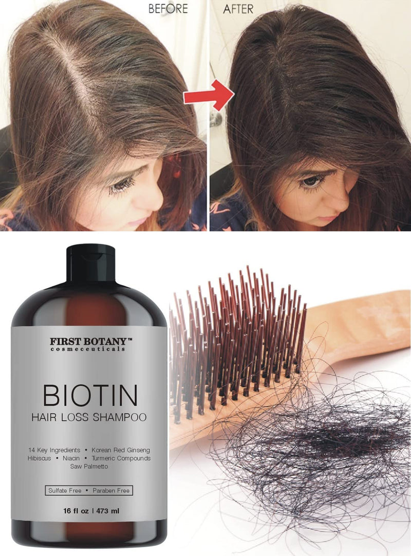 Hair Regrowth & Anti-Hair Loss Shampoo with DHT Blockers, 16 fl oz 16 Fl Oz (Pack of 1)