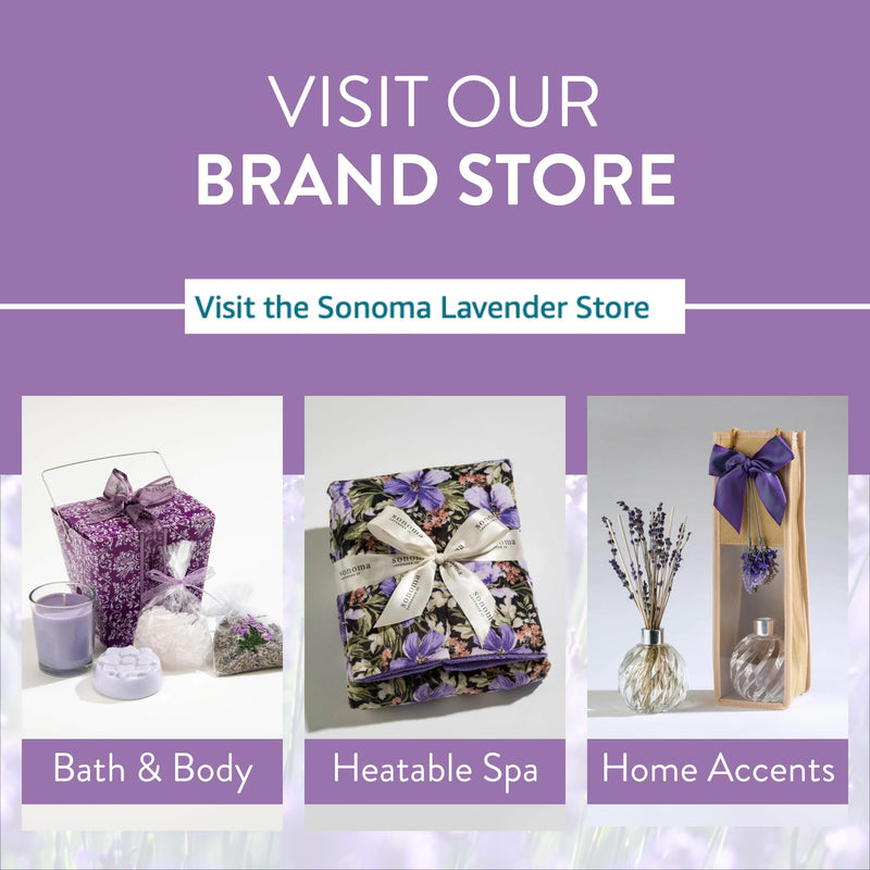 Sonoma Lavender Microwaveable Aromatherapy Pillow, Plush Bear, Lavender Scented with Removable Washable Cover, Lou The Lavender Bear