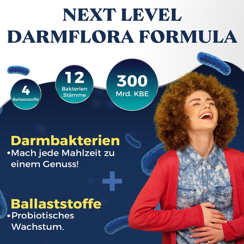 [Australia] - Intestinal flora structure culture complex, high dose 300 billion CFU per daily dose, 12 strains + 4 fiber + inulin, 16-in-1 intestinal bacteria capsules, 60 gastro-resistant capsules, 60 pieces (pack of 1) 