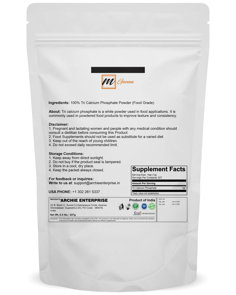 Tricalcium Phosphate Powder 227 g / 0.5 lbs
