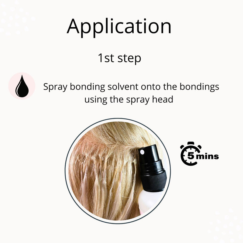 [Australia] - Hair Extension Remover Liquid 100ml Solvent - Easy Removal of Keratin Bonding and Tape Extensions 