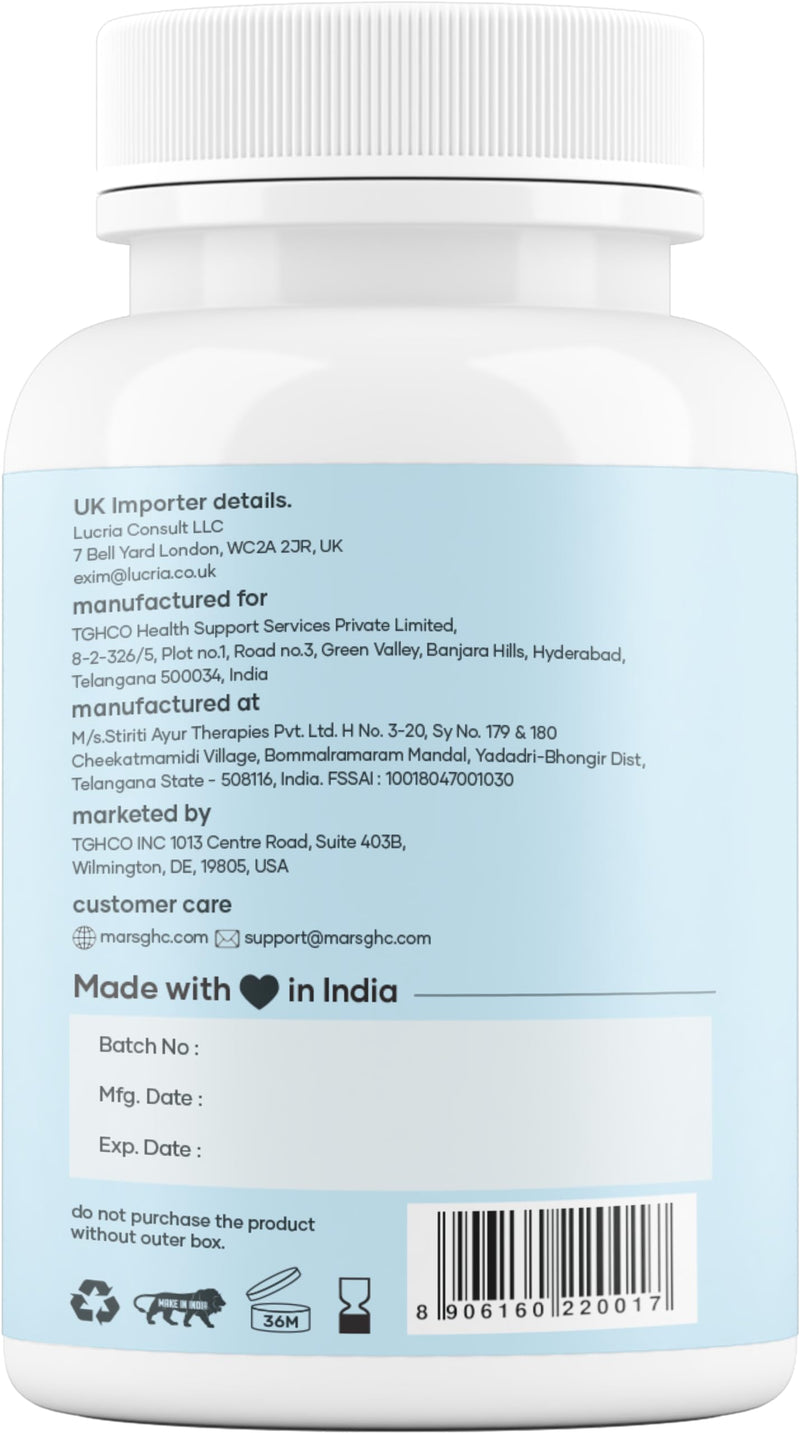 Mars by GHC Sea Moss Caps Surge Natural (60N) | Packed with 84 Essential Minerals | Powered with Black Seed Oil, Ashwagandha & Vitamin D3 | Overall Well-Being (Pack of 1) 60 count (Pack of 2)