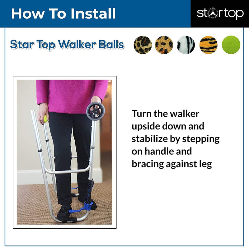[Australia] - Deluxe Pre Cut Walker Tennis Ball Glides - Walkers Legs Universal Precut Glide Balls, Accessories Gifts for Elderly Seniors or Medical Rehab Yellow 