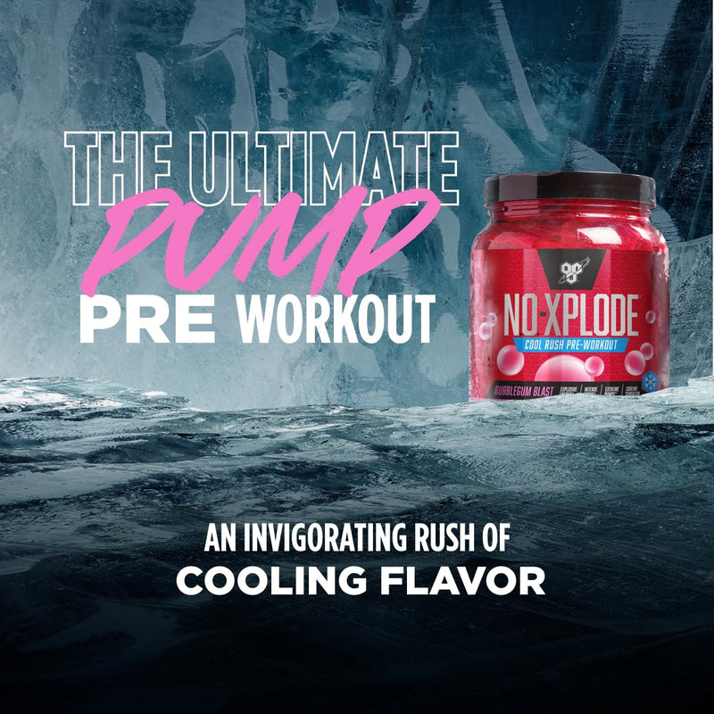 [Australia] - BSN N.O.-XPLODE Cool Rush Pre Workout Powder, Preworkout Energy Supplement for Men and Women with Creatine and Beta-Alanine, New Flavor: Bubblegum Blast, 30 Servings 1.2 Pound (Pack of 1) 