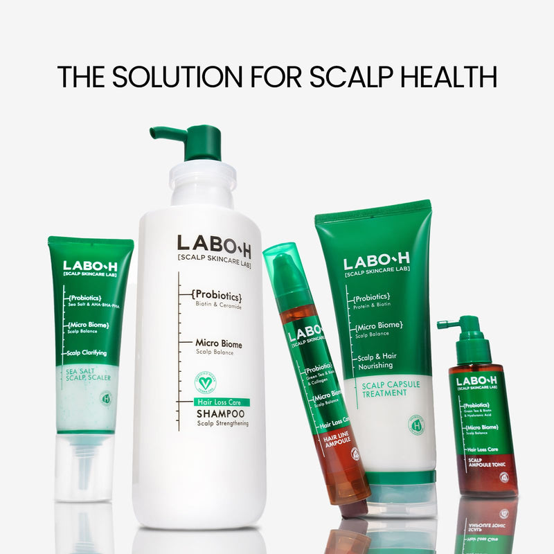 LABO.H Scalp Strengthening Shampoo for Hair Growth & Anti-Loss | Vegan Ceramide Haircare Routine with Rosemary Oil, Biotin and Caffeine, Paraben Free, Korean Hair Care, 13.5 Fl. oz. | Vegan Ceramide Haircare Routine with Rosemary Oil, Biotin and Caffei...