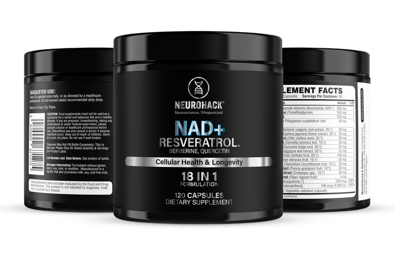 NAD+ 18-in-1 Mineral Fusion, Dietary Supplement (New Better Value Packaging 120 Capsules)