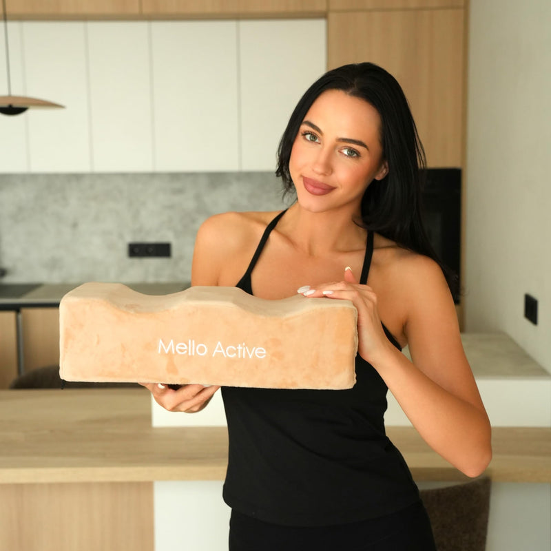 Mello Active BBL Pillow After Surgery – Doctor-Recommended, Firm & Lightweight Sitting Cushion for Post-Op Recovery – Portable Support for Home, Car & Office – Ultimate Comfort & Stability Khaki