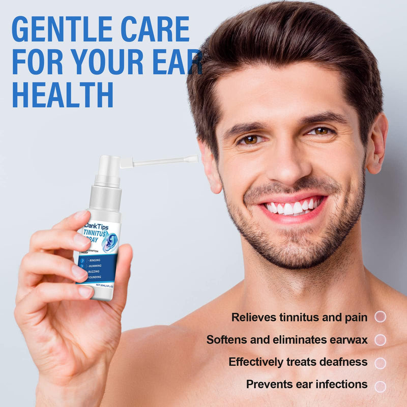 [Australia] - Tinnitus Relief for Ringing Ears, Tinnitus Relief Spray, Ringing Treatment for Ear Noise & Interference, Improves Hearing 1 Fl Oz (Pack of 1) 