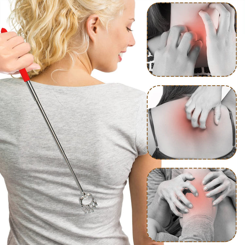 [Australia] - HOFASON 6 Pack Back Scratcher Fathers Day Dad Gifts, White Elephant Gifts for Adults, Stocking Stuffers for Men Women Teens, Prizes for Adults (Muti) Muti 
