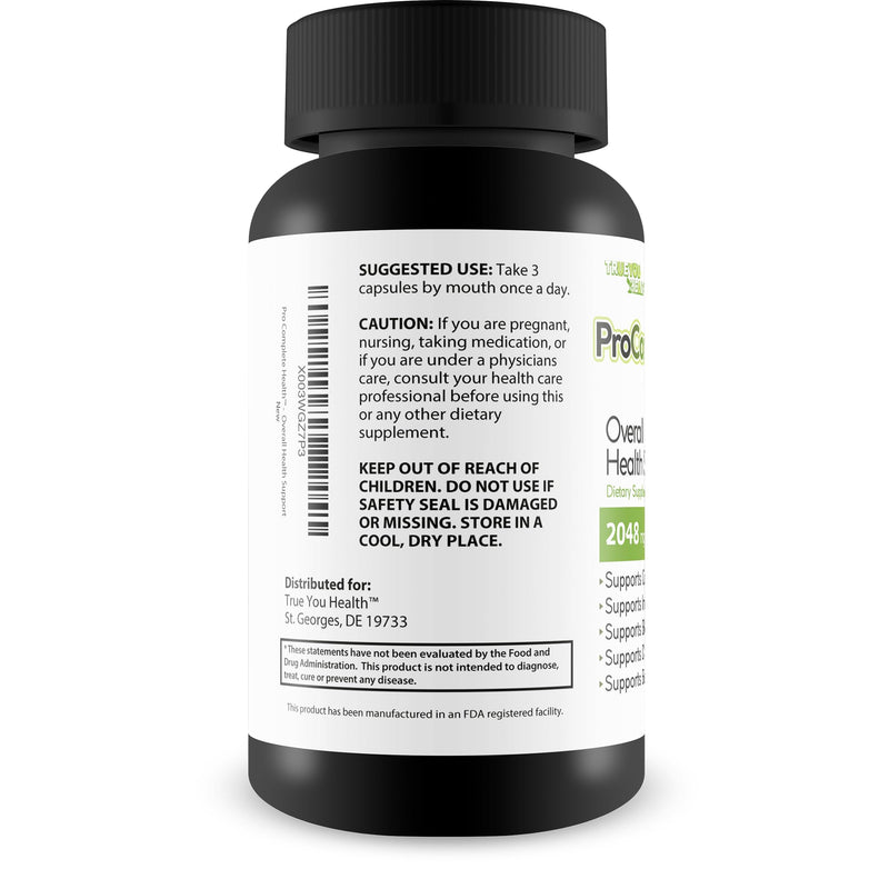 Pro Complete Health - Daily Overall Health & Immune Support Supplement - Heart, Blood, Digestive, Cognitive, & Bone Health - Vitamins, Minerals, Antioxidants, & Herbal Extracts - for Men & Women