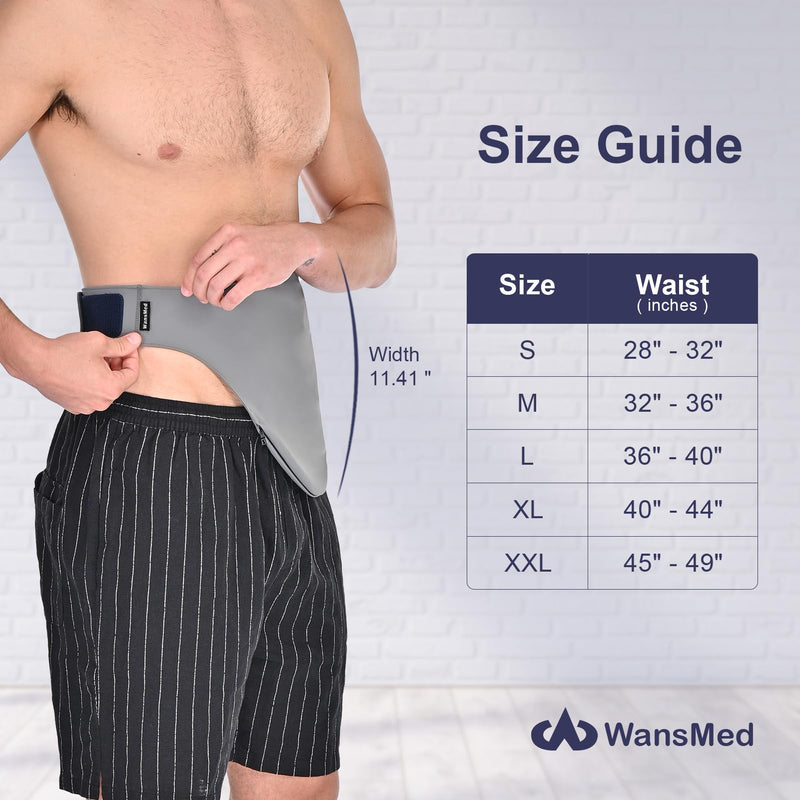 [Australia] - Colostomy Bag Covers for Men and Women, Ileostomy bag covers, Colostomy Supplies Gray XX-Large 