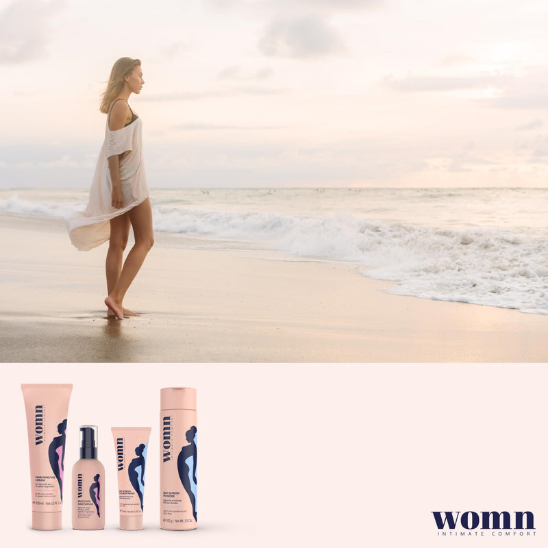 [Australia] - womn 2 x 100 ml Intimate Comfort HAIR REMOVAL CREAM - hair removal cream for bikini area and armpits (set, 2x100ml) 