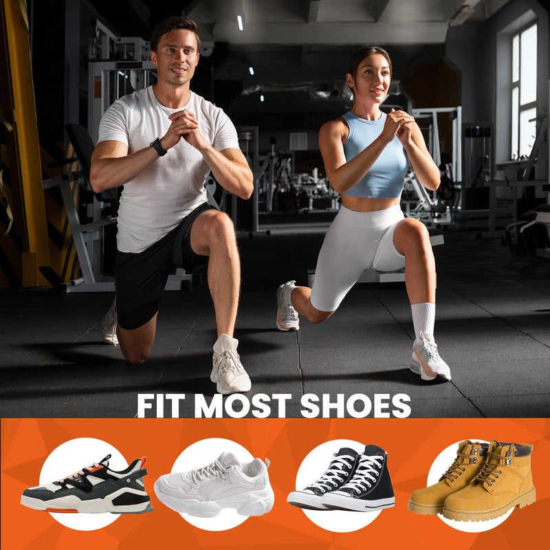 [Australia] - Work Insoles Fatigue Relief High Arch Support, Welnove Plantar Fasciitis Insoles Orthopedic Pain Relief for Long-Term Standing, Flat Feet, 220+ lbs Heavy Duty Men Women (M) Orange M (42-44) 