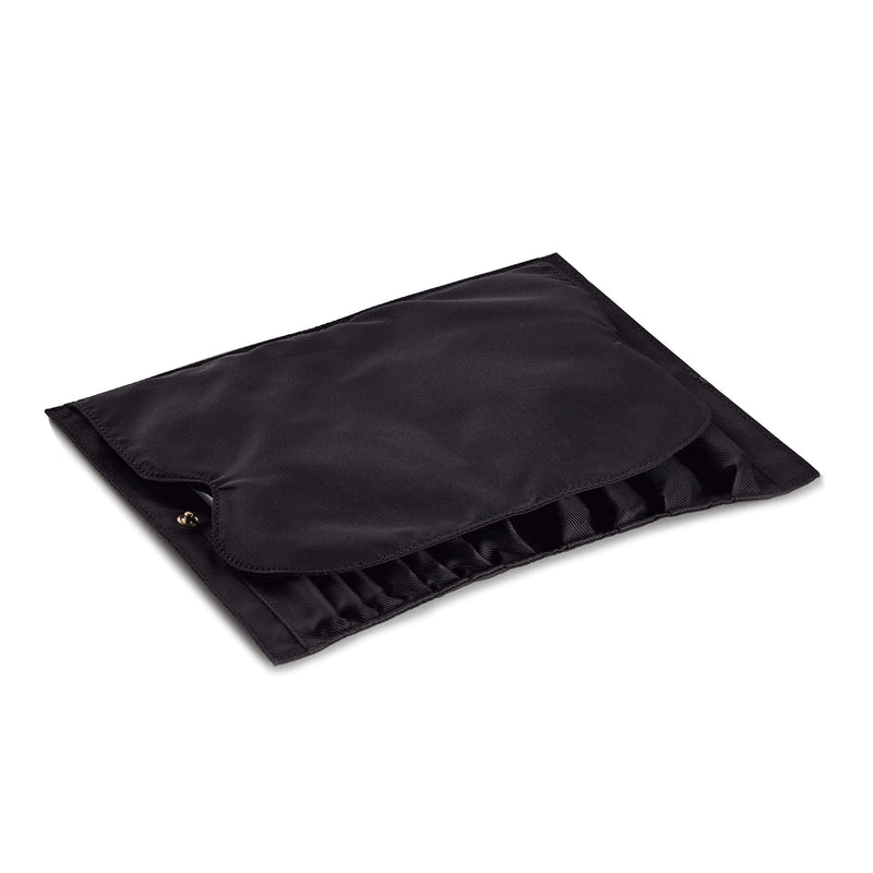 Washable Travel Snap in Brush Organizer Black