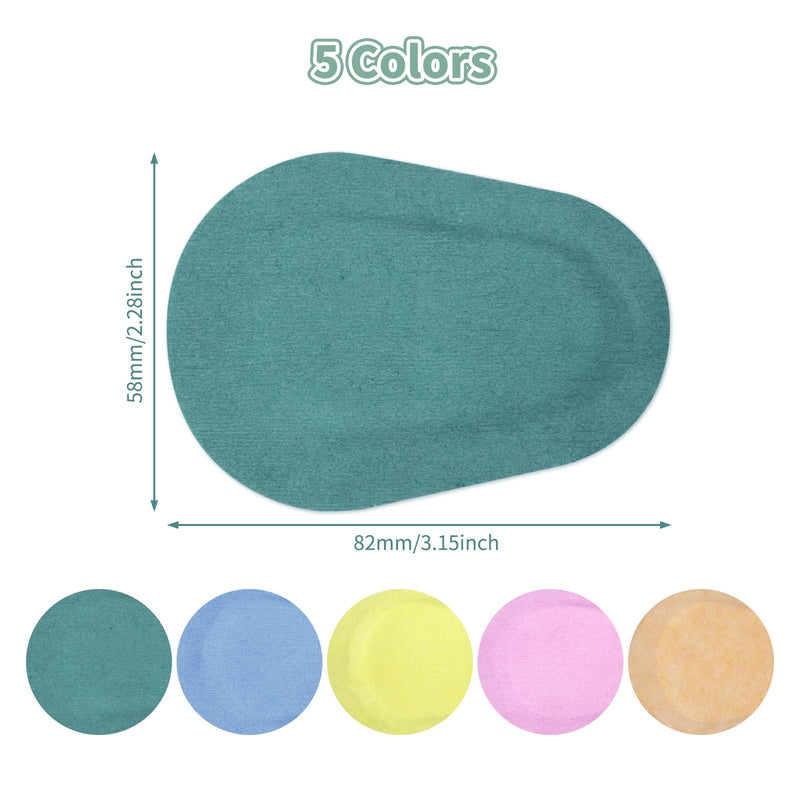 [Australia] - 120pcs Adhesive Eye Patches Breathable Fabric Adhesive Bandages for Adults with Lazy Eye Amblyopia (5 Colors) Colorful&skin Color 