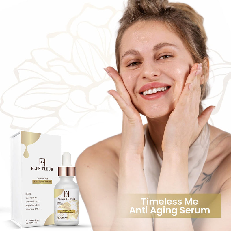 Retinol Collagen Serum – Hydrating & Firming Face Serum with Hyaluronic Acid, Niacinamide, Vitamin C & E – Promotes Smooth, Radiant & Elastic Skin – 30ml