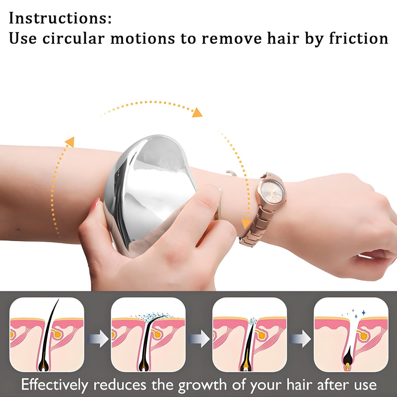 [Australia] - Crystal Hair Remover, Crystal Hair Eraser, Reusable Nano Glass,Multi-Color and Style Options,Easy to Wash,Ideal for Soft and Silky Skin,Skin Exfoliation (Nano Mirror coarse Glass(Black)) Nano Mirror Coarse Glass(black) 