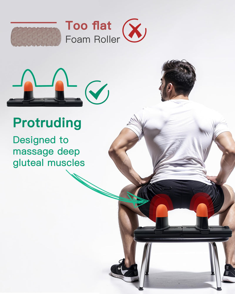 [Australia] - Psoas Muscle Release and Deep Tissue Adjustable Massage Tool for Back, QL, Hip Flexor, Hamstring, Glute, Iliacus, and Neck Pain - Trigger Point and Myofascial Release Tool 